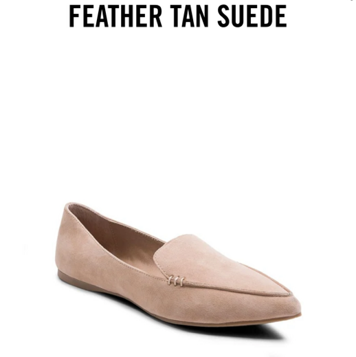 Feather Tan Suede Loafer