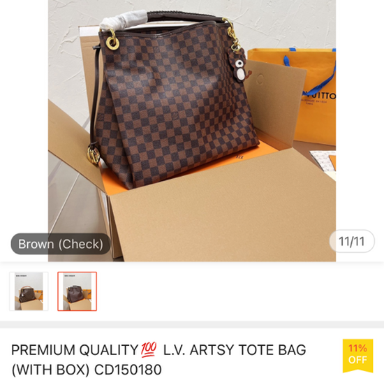 Premium Quality L.V. Artsy Tote Bag