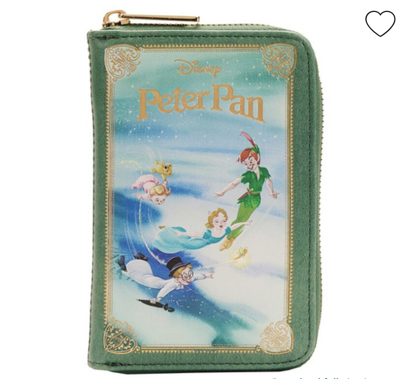 Loungefly Peter Pan Book Zip Around Wallet
