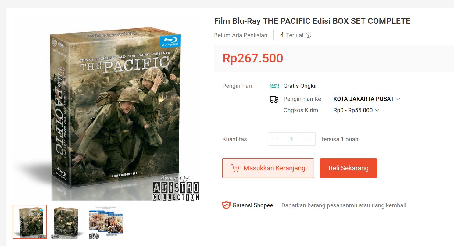 Share Film Blu-Ray THE PACIFIC Edisi BOX SET COMPLETE