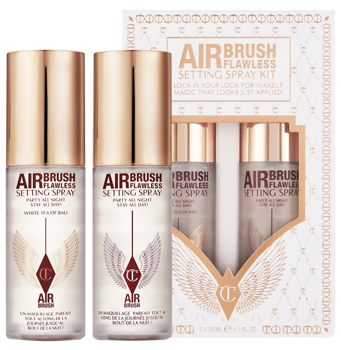 Charlotte Tilbury Mini Airbrush Flawless Setting Spray Duo Set