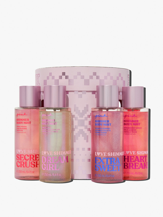 4 piece full size Love Shimmer Set