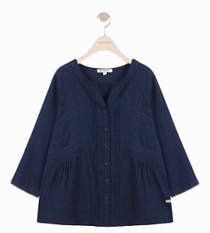 Navy Blouse T172MBL137W