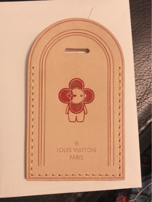 Louis Vuitton Vachetta Luggage Tag with Vivienne Stamp - A World