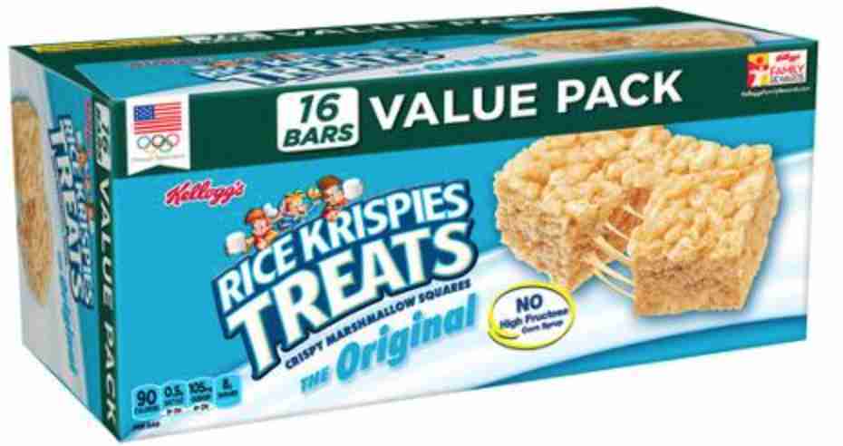 Kelloggs Rice Krispies Treats Original Crispy Marshmallow Squares