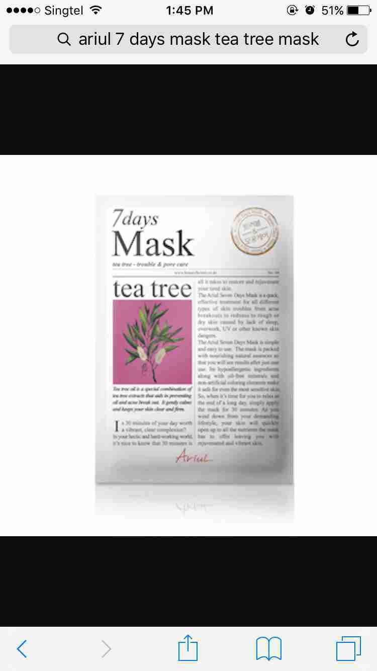 Aruil  7 days Mask Tea tree