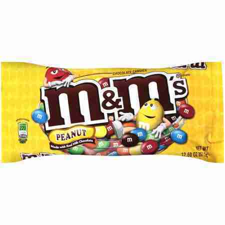 M&Ms Peanut Chocolate Candies, Medium, 12.6 oz