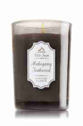 Mahogany Teakwood Medium Candle